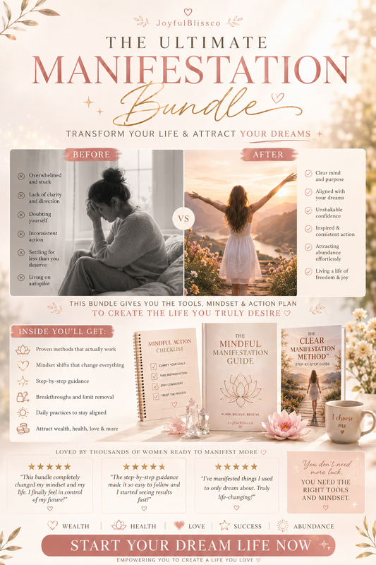 The Ultimate Manifestation Bundle | 7 Digital Guides, Methods & Action Tools for Wealth, Success, Abundance & Personal Growth