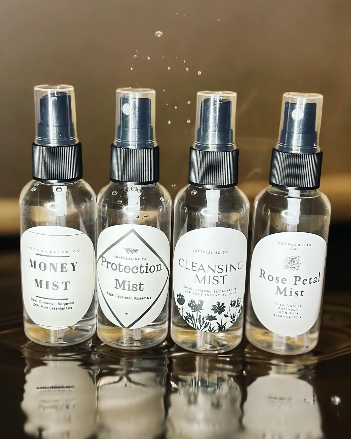 Cleansing Mist Spray | Sage Lemon Eucalyptus Energy Cleanser | Aura & Room Purifying Mist | Essential Oil Spray | JoyfulBliss Co