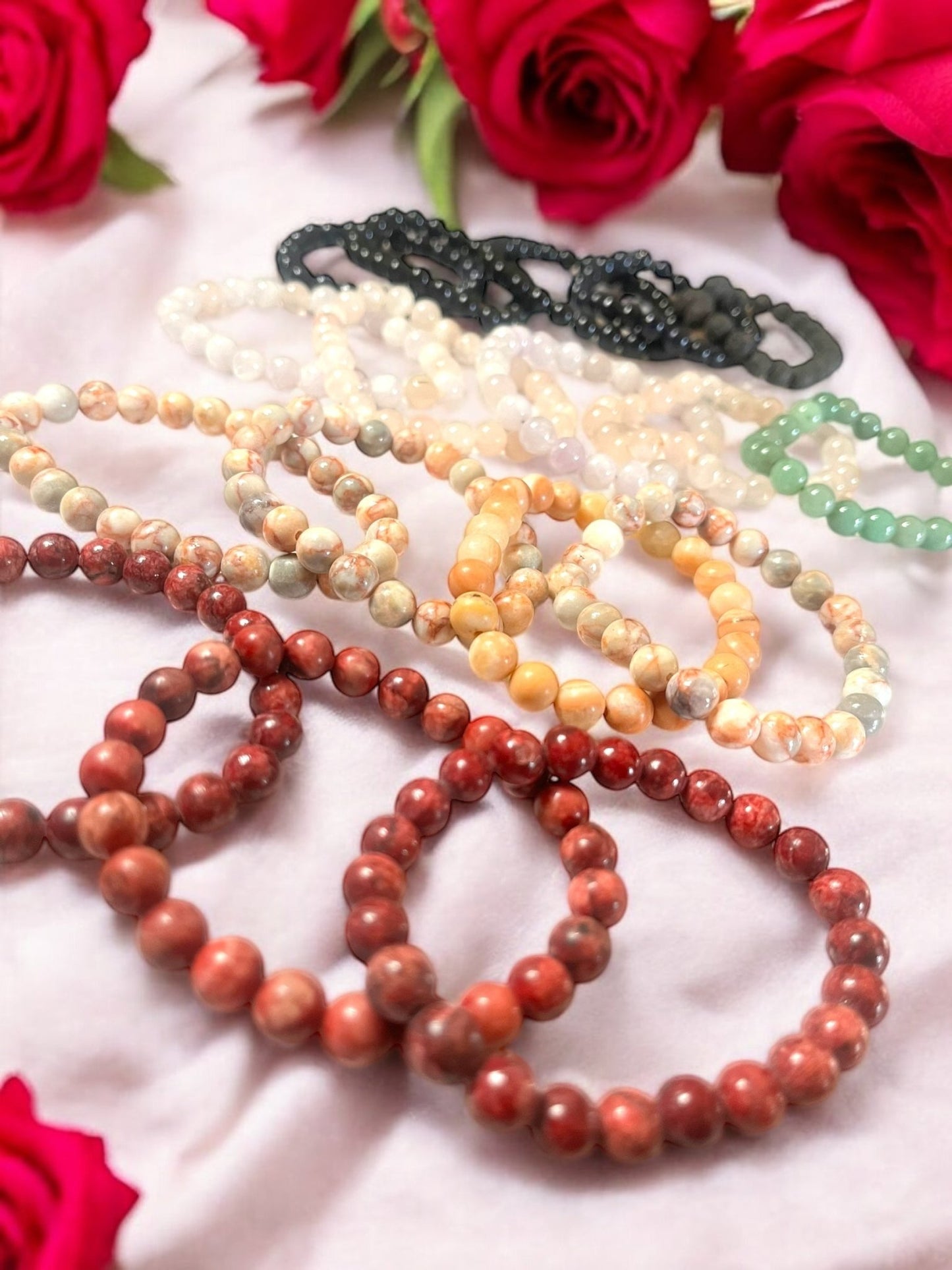 8mm Gemstone Bead Bracelets – 9 Variations for Energy, Balance & Intention - JoyfulBliss Co.
