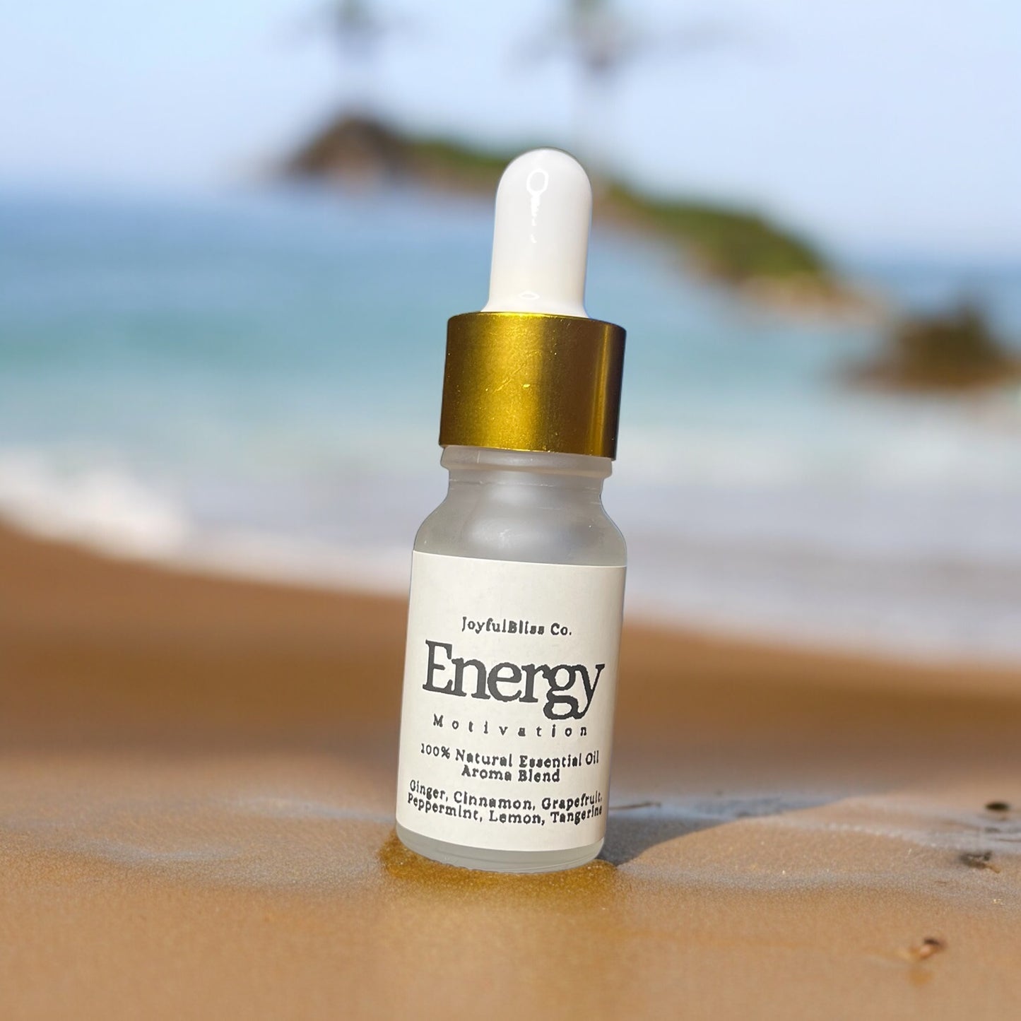 Energy Essential Oil Blend – Uplifting Aromatherapy for Focus & Motivation | Ginger, Cinnamon, Grapefruit, Lemon, Peppermint, Tangerine