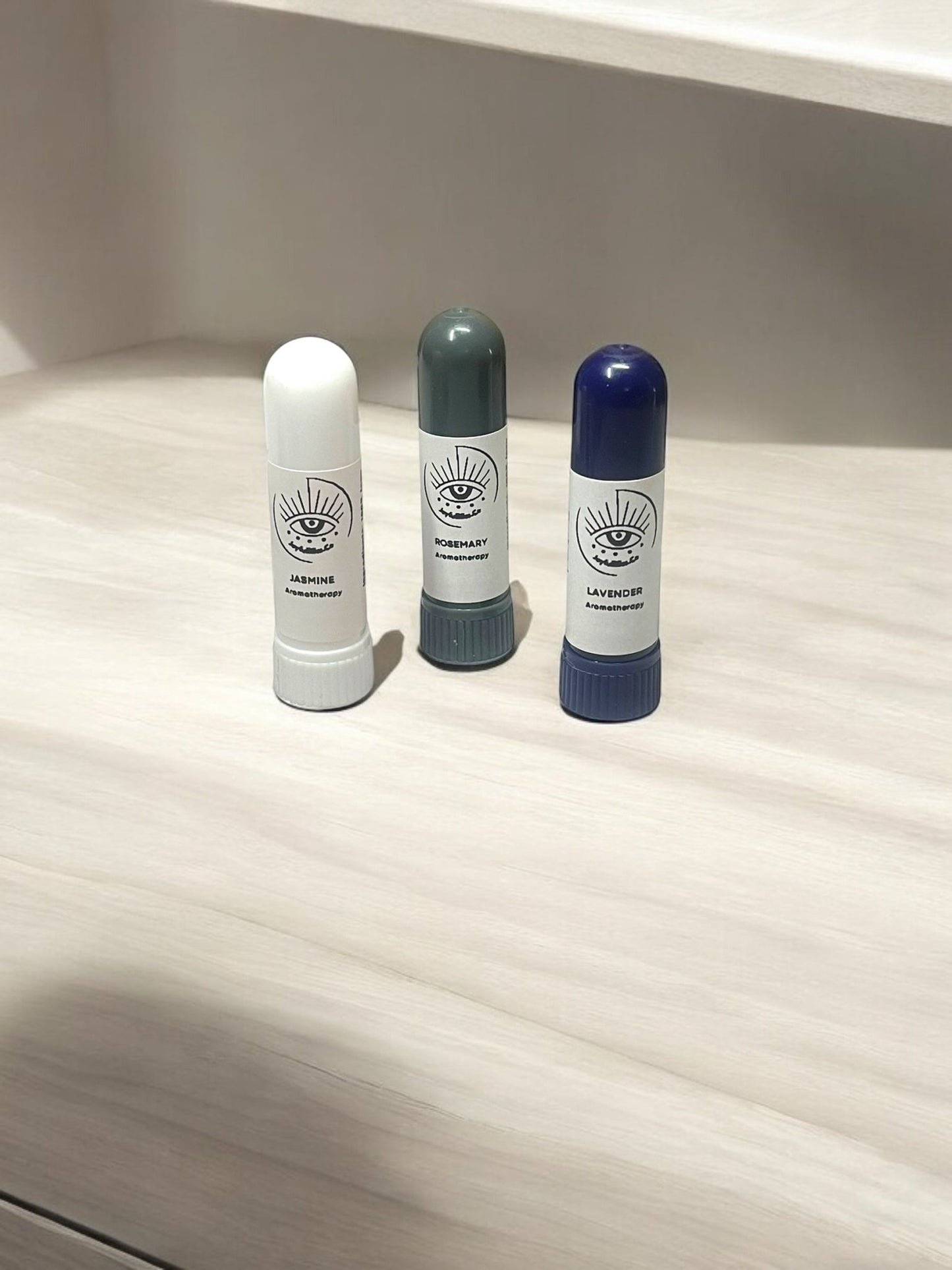 Balance & Bliss Aromatherapy Inhaler Trio – Jasmine, Rosemary, Lavender - JoyfulBliss Co.