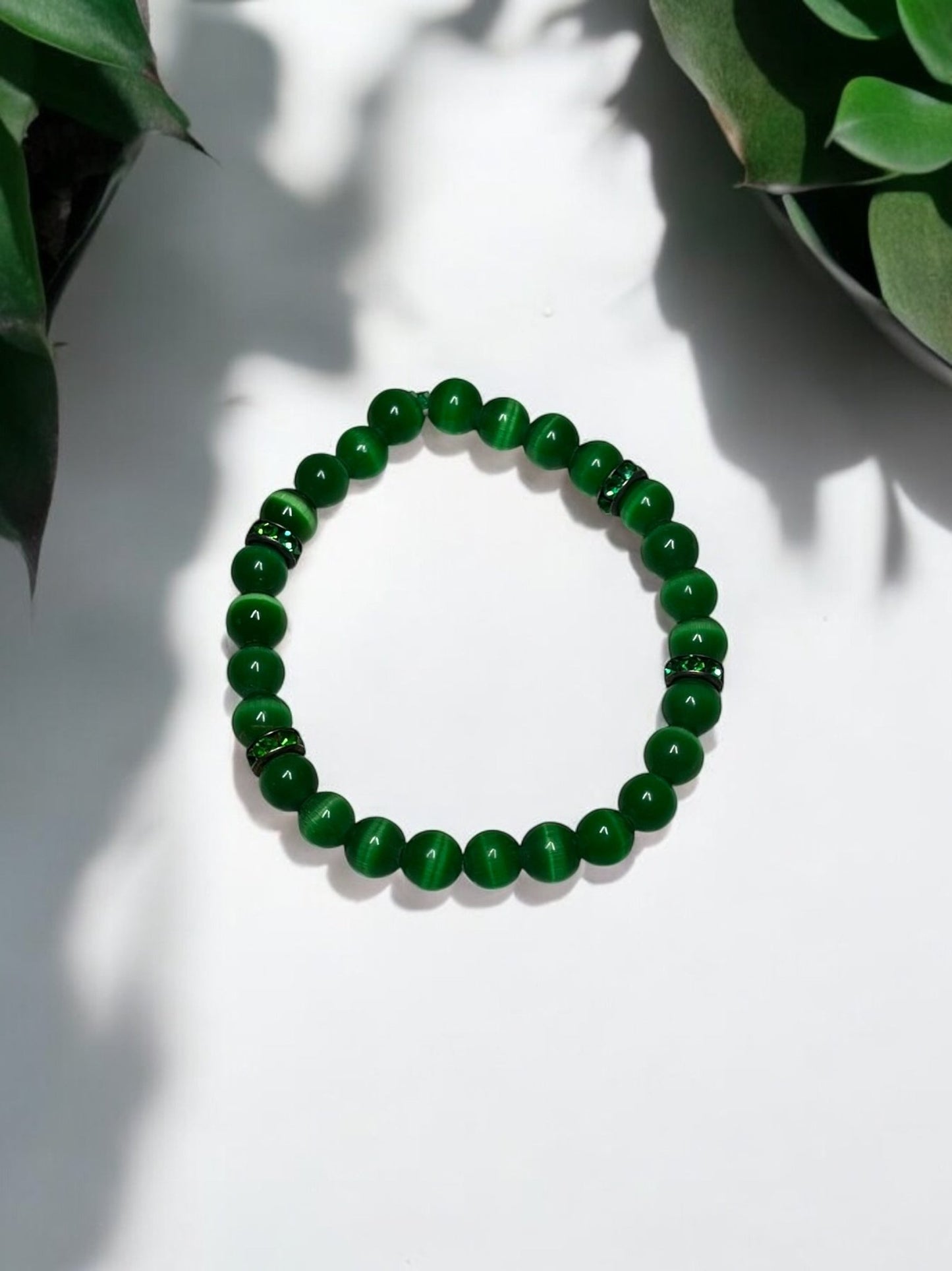 Cat’s Eye Beaded Bracelet – Energy, Protection & Luck (Color Variations Available) - JoyfulBliss Co.