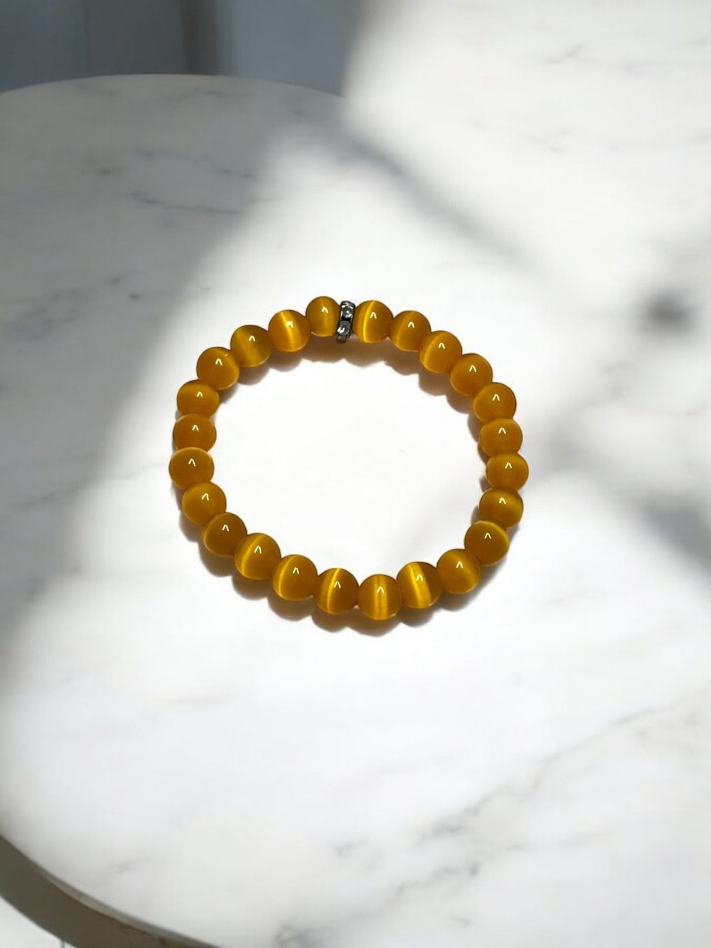 Cat’s Eye Beaded Bracelet – Energy, Protection & Luck (Color Variations Available) - JoyfulBliss Co.