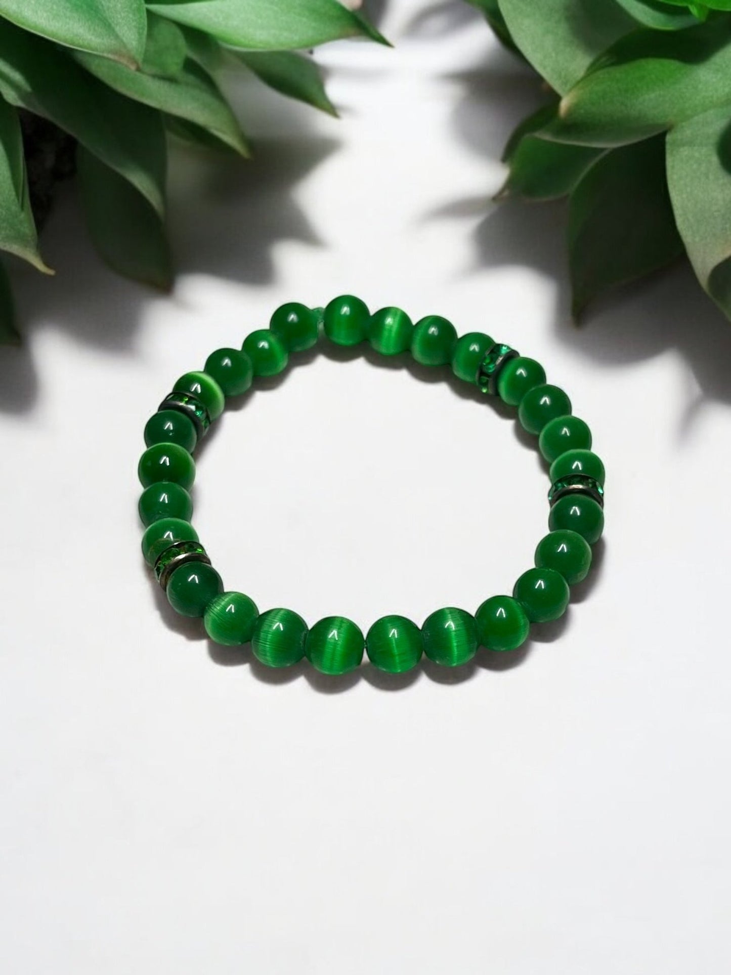 Cat’s Eye Beaded Bracelet – Energy, Protection & Luck (Color Variations Available) - JoyfulBliss Co.