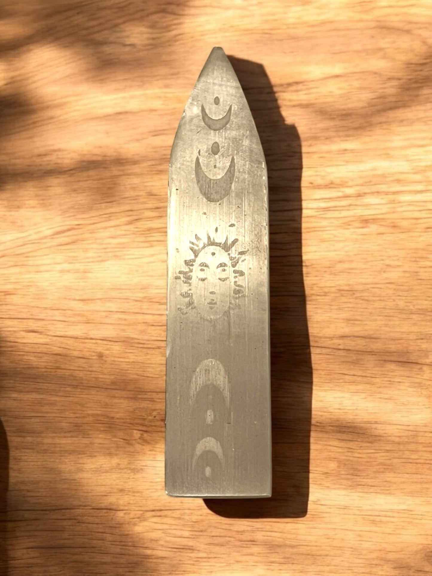 Celestial Engraved Selenite Dagger (7” x 2”) - JoyfulBliss Co.