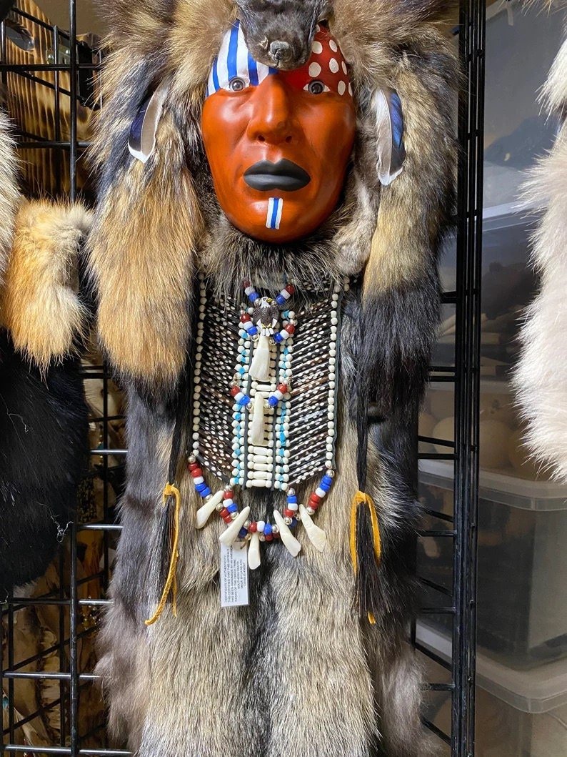 Creek Nation Tribal Masks – Handmade Warrior Headdress Art - JoyfulBliss Co.
