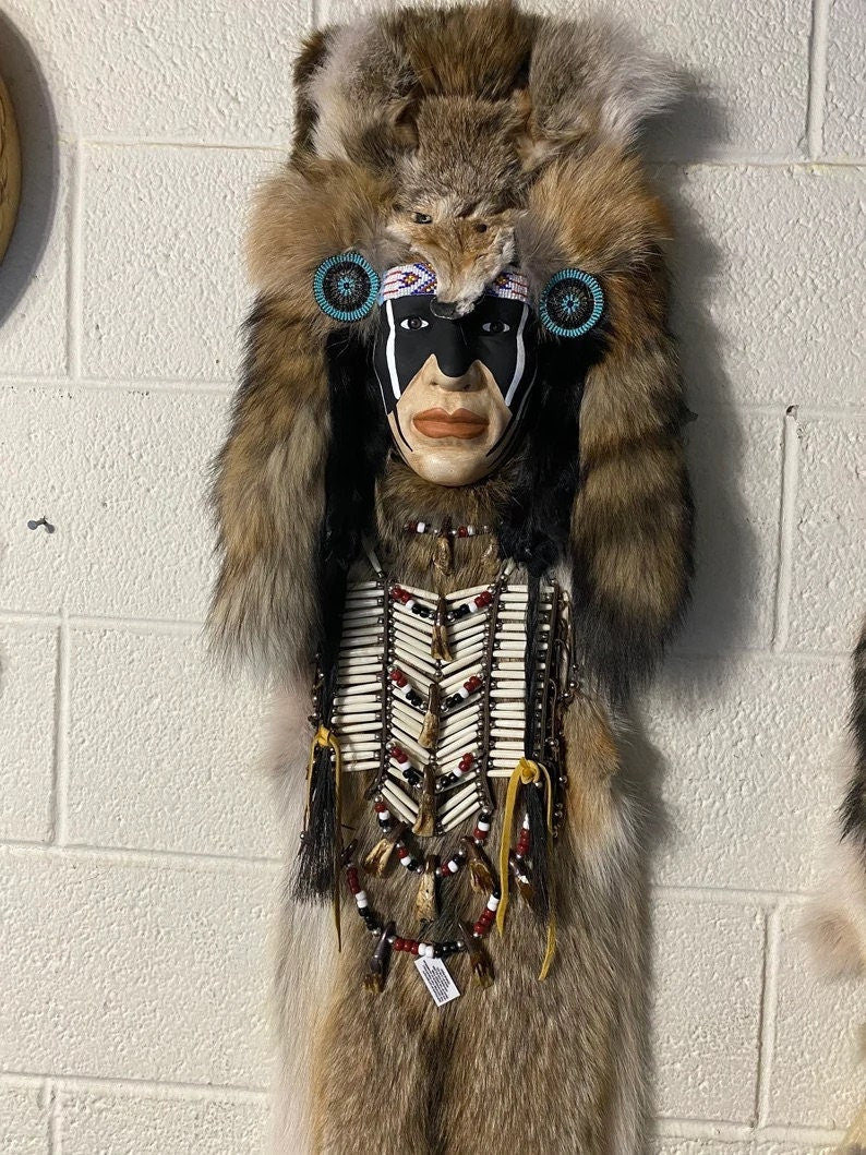 Creek Nation Tribal Masks – Handmade Warrior Headdress Art - JoyfulBliss Co.