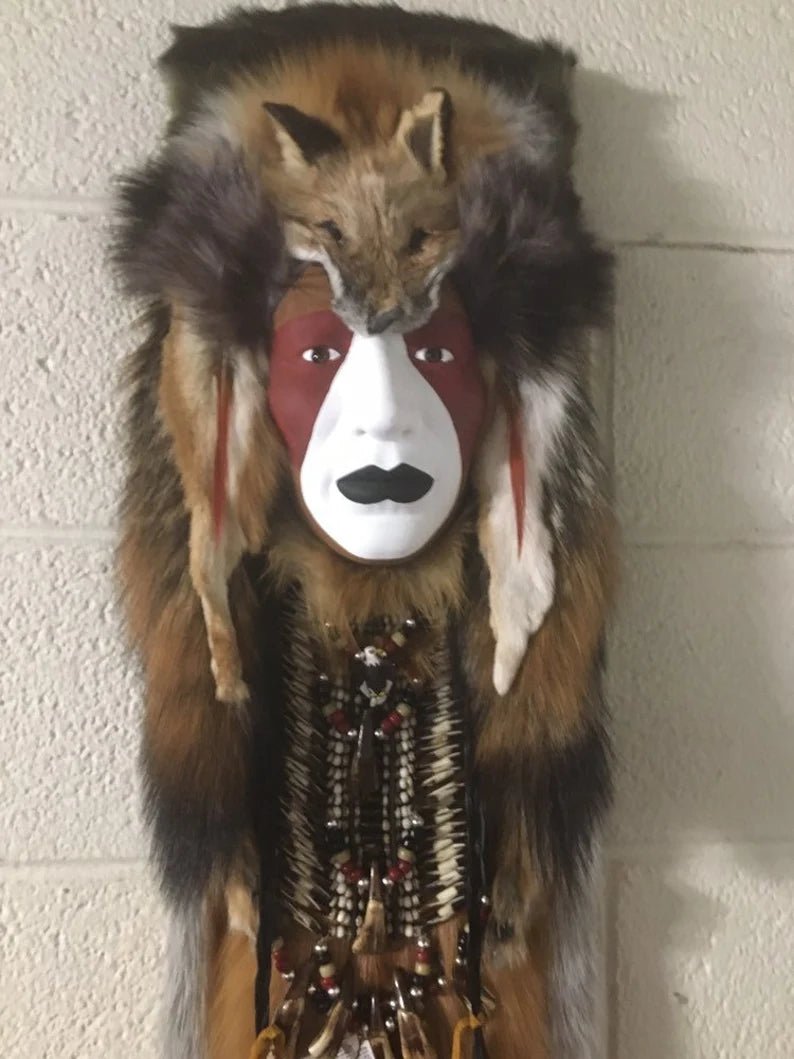 Creek Nation Tribal Masks – Handmade Warrior Headdress Art - JoyfulBliss Co.