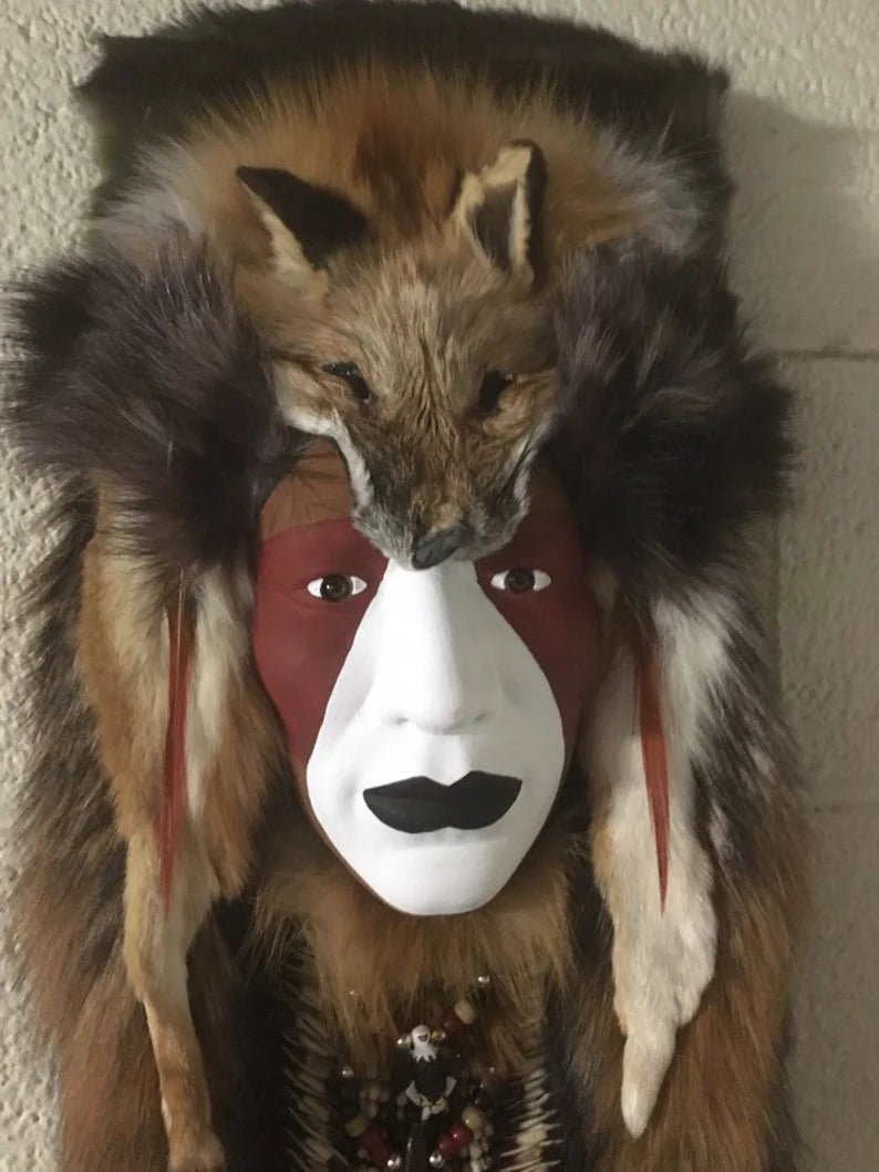 Creek Nation Tribal Masks – Handmade Warrior Headdress Art - JoyfulBliss Co.