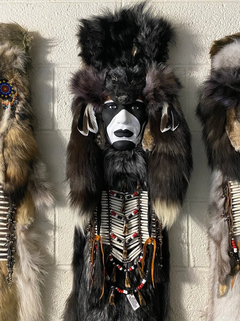 Creek Nation Tribal Masks – Handmade Warrior Headdress Art - JoyfulBliss Co.