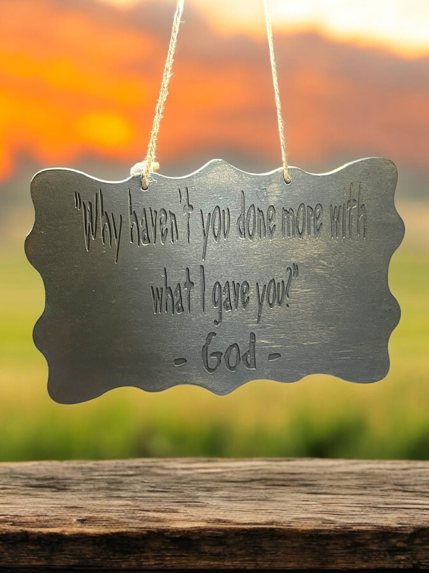 Engraved Wooden Hanging Plaque (4x6) - JoyfulBliss Co.