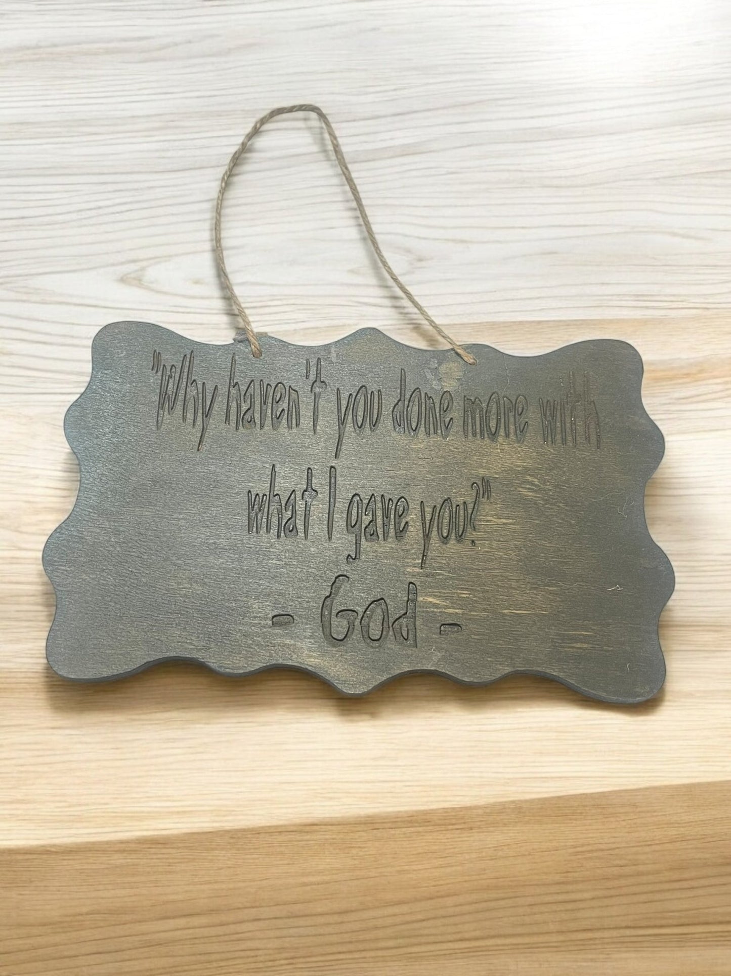 Engraved Wooden Hanging Plaque (4x6) - JoyfulBliss Co.