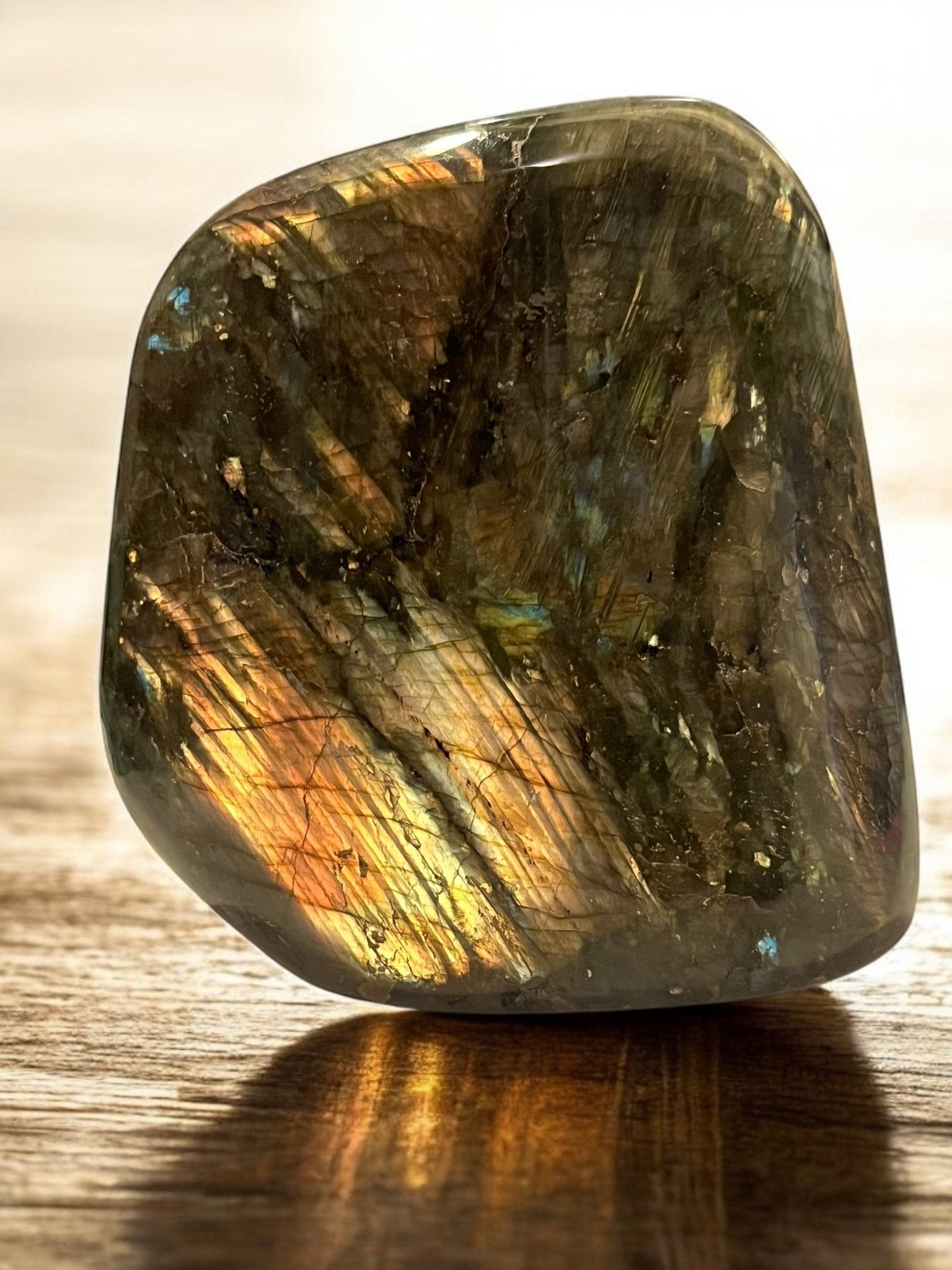 Flashy Labradorite Freeform (5” x 5”) – Mystical Crystal - JoyfulBliss Co.