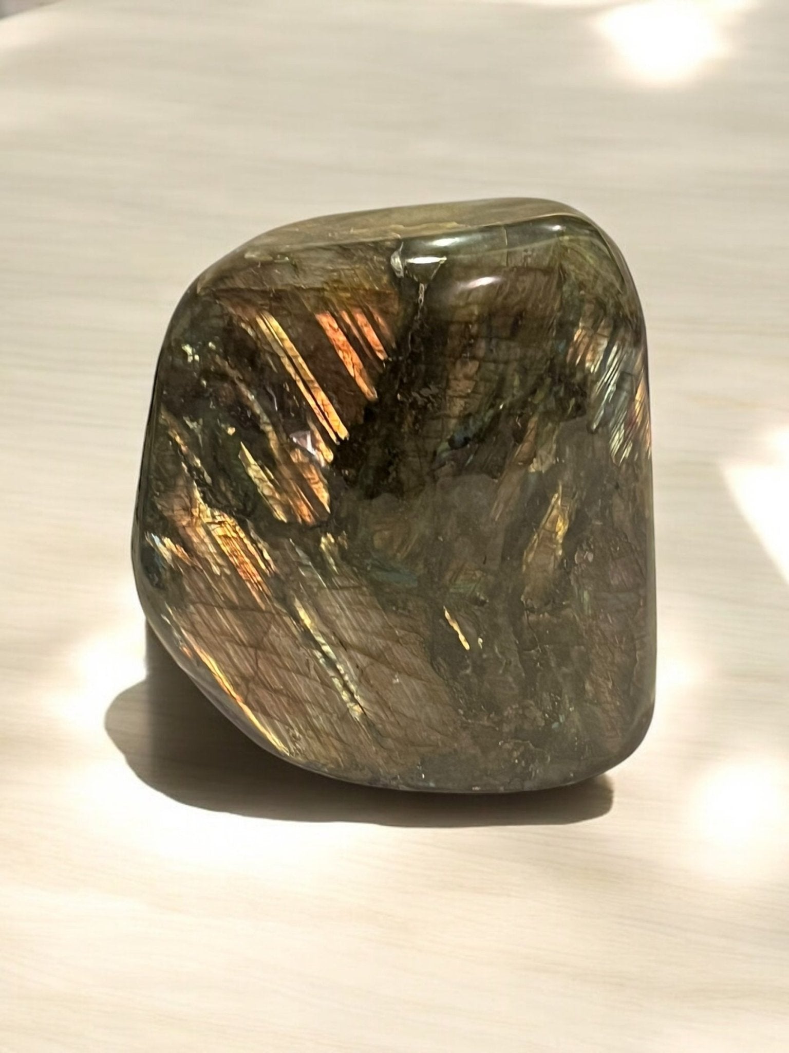 Flashy Labradorite Freeform (5” x 5”) – Mystical Crystal - JoyfulBliss Co.