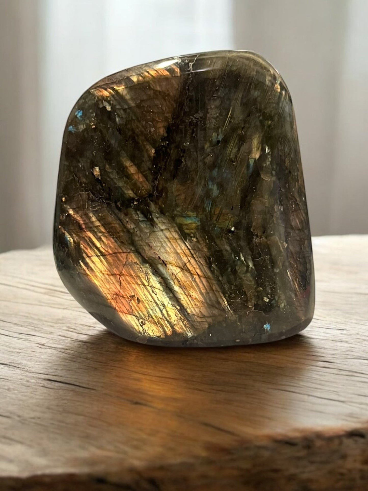 Flashy Labradorite Freeform (5” x 5”) – Mystical Crystal - JoyfulBliss Co.