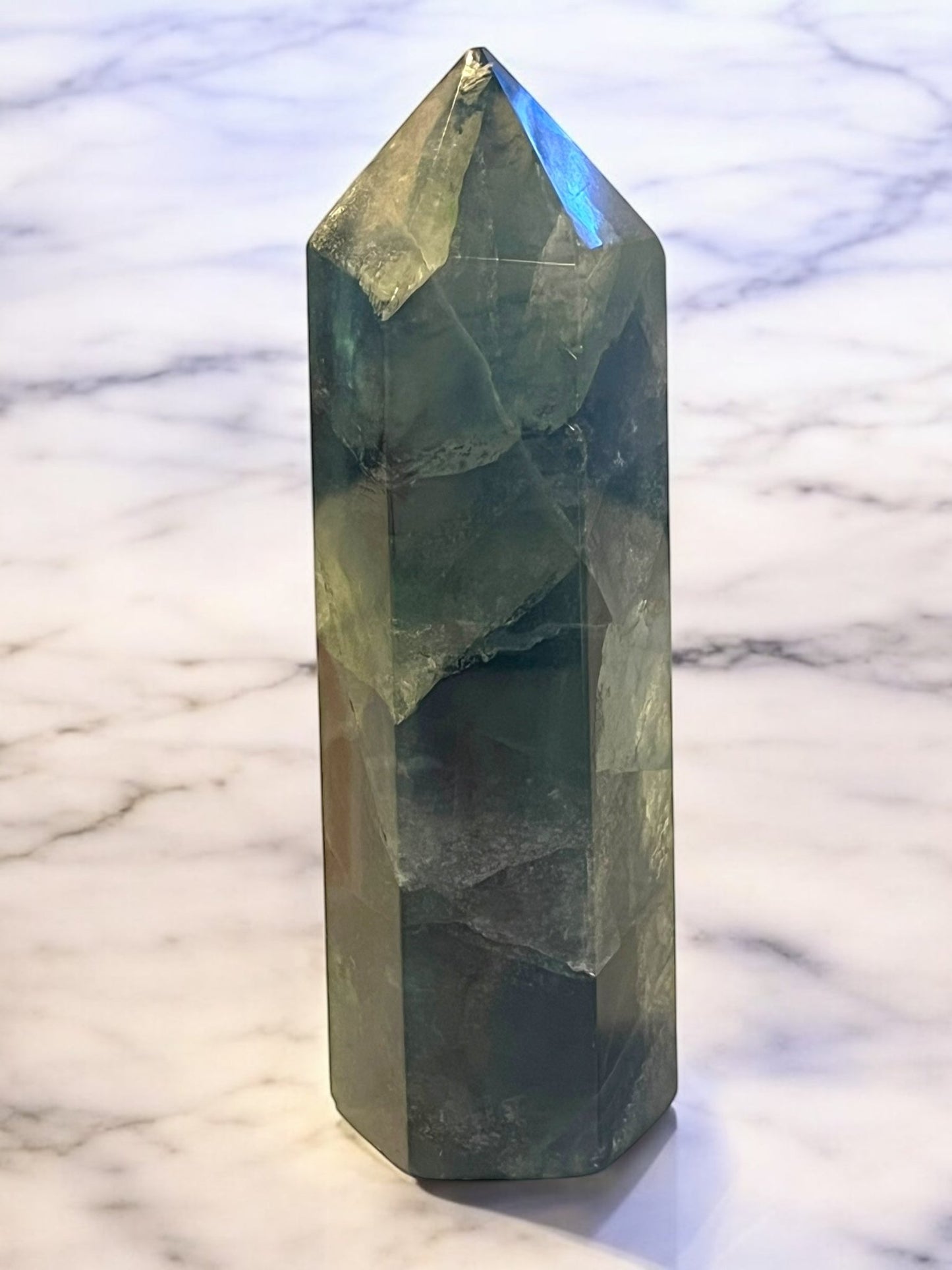 Fluorite Tower – 4 Inches - JoyfulBliss Co.