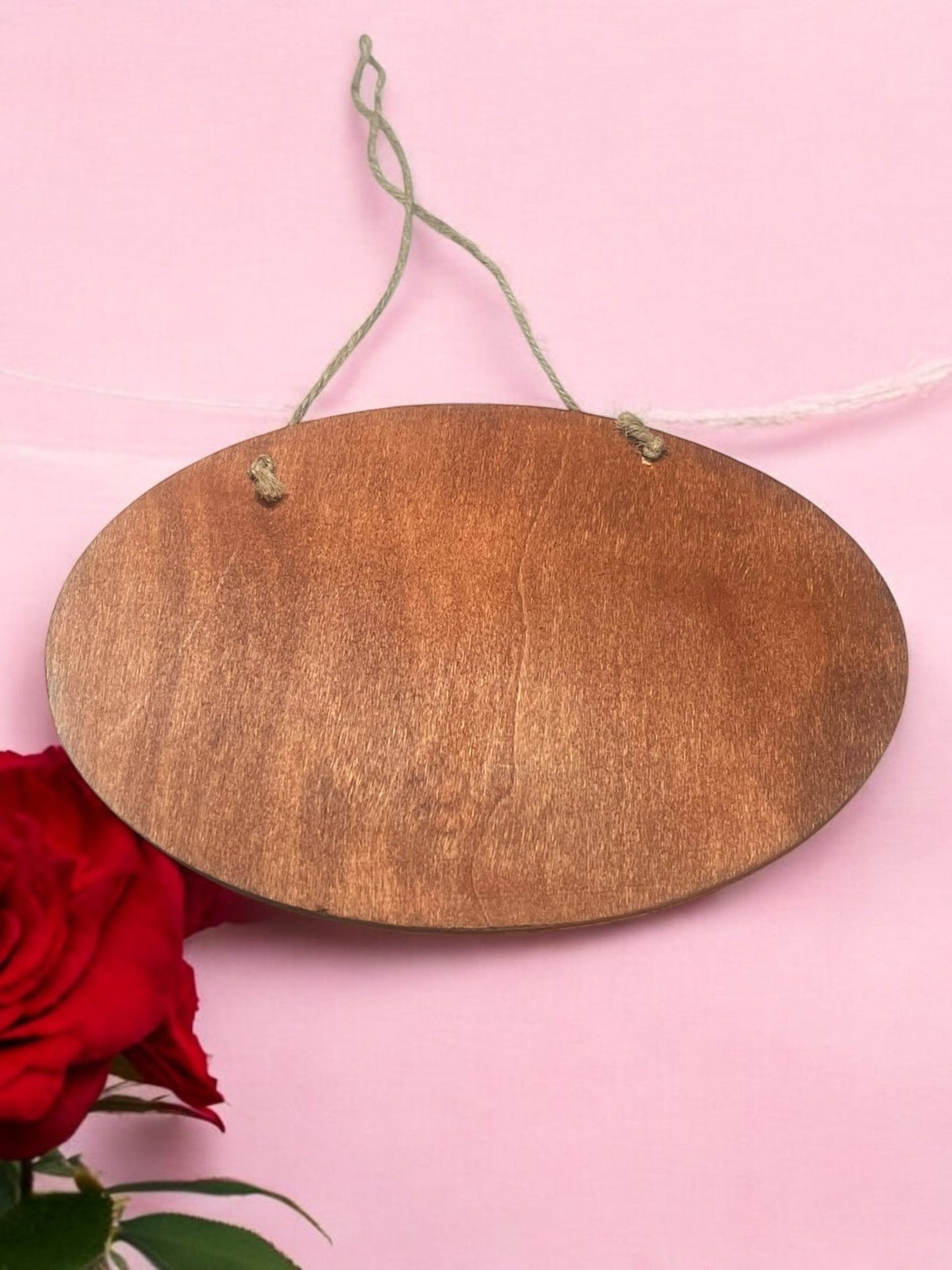 Inspirational Wooden Hanging Sign – Handcrafted 4x4 Inch Motivational Decor - JoyfulBliss Co.