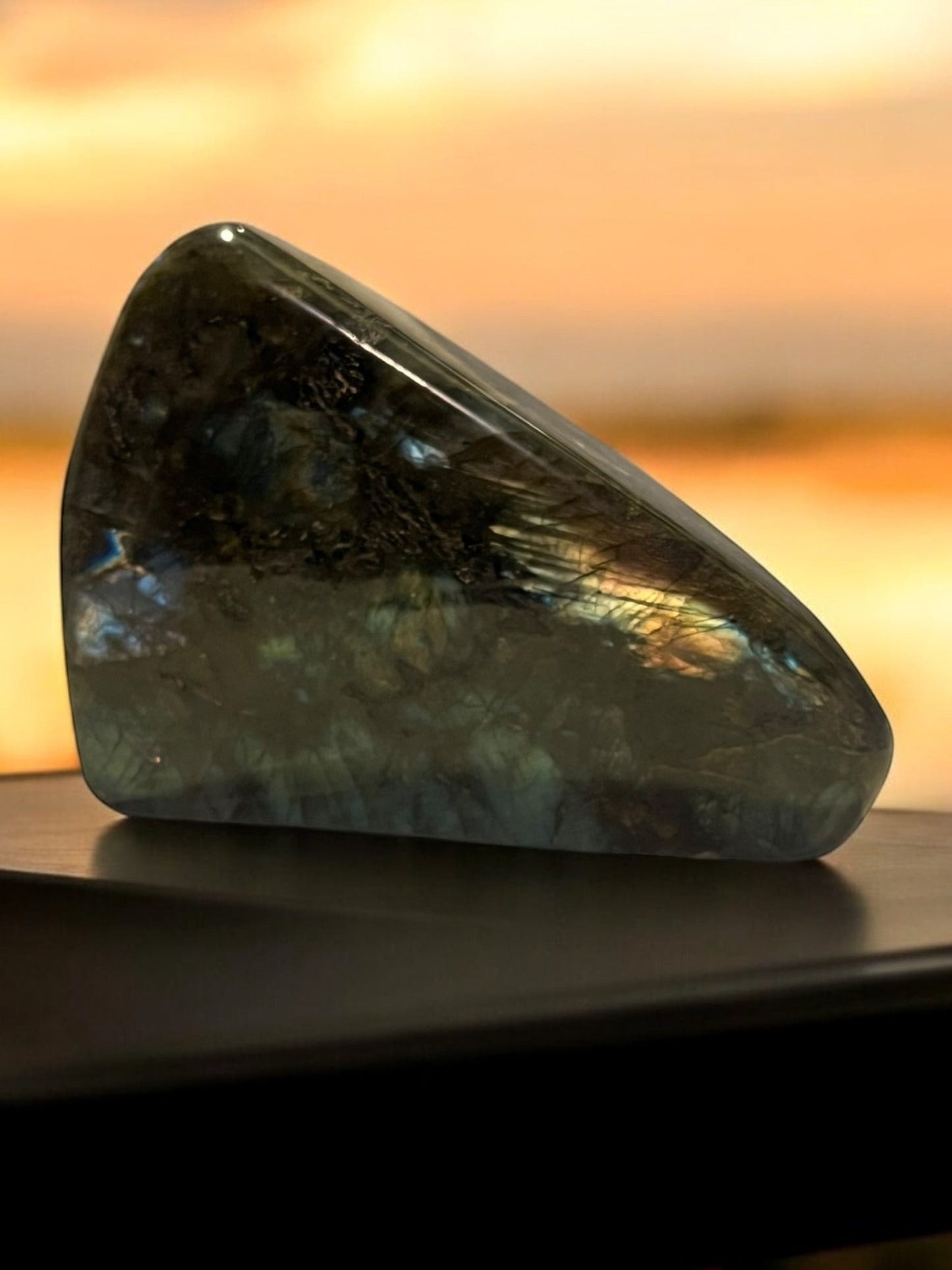 Labradorite Freeform Gemstone (3.5” x 5”) – Flashy - JoyfulBliss Co.