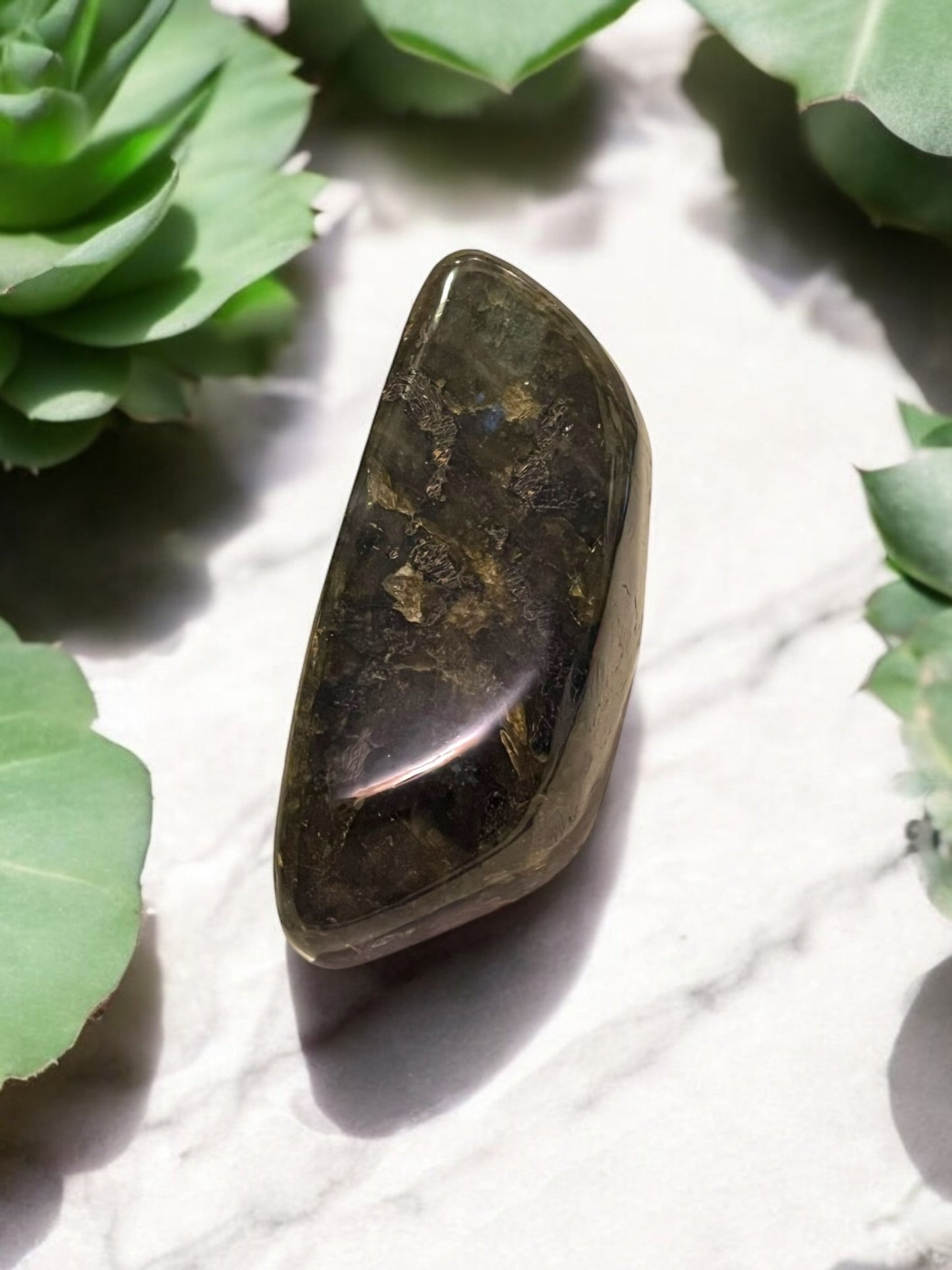 Labradorite Freeform Gemstone (3.5” x 5”) – Flashy - JoyfulBliss Co.