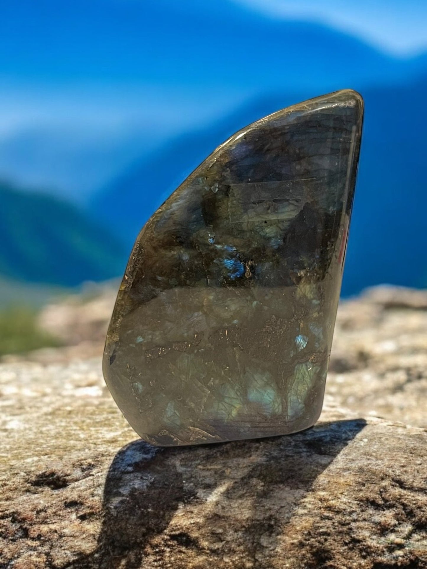 Labradorite Freeform Gemstone (4” x 3”) – Flashy Crystal - JoyfulBliss Co.