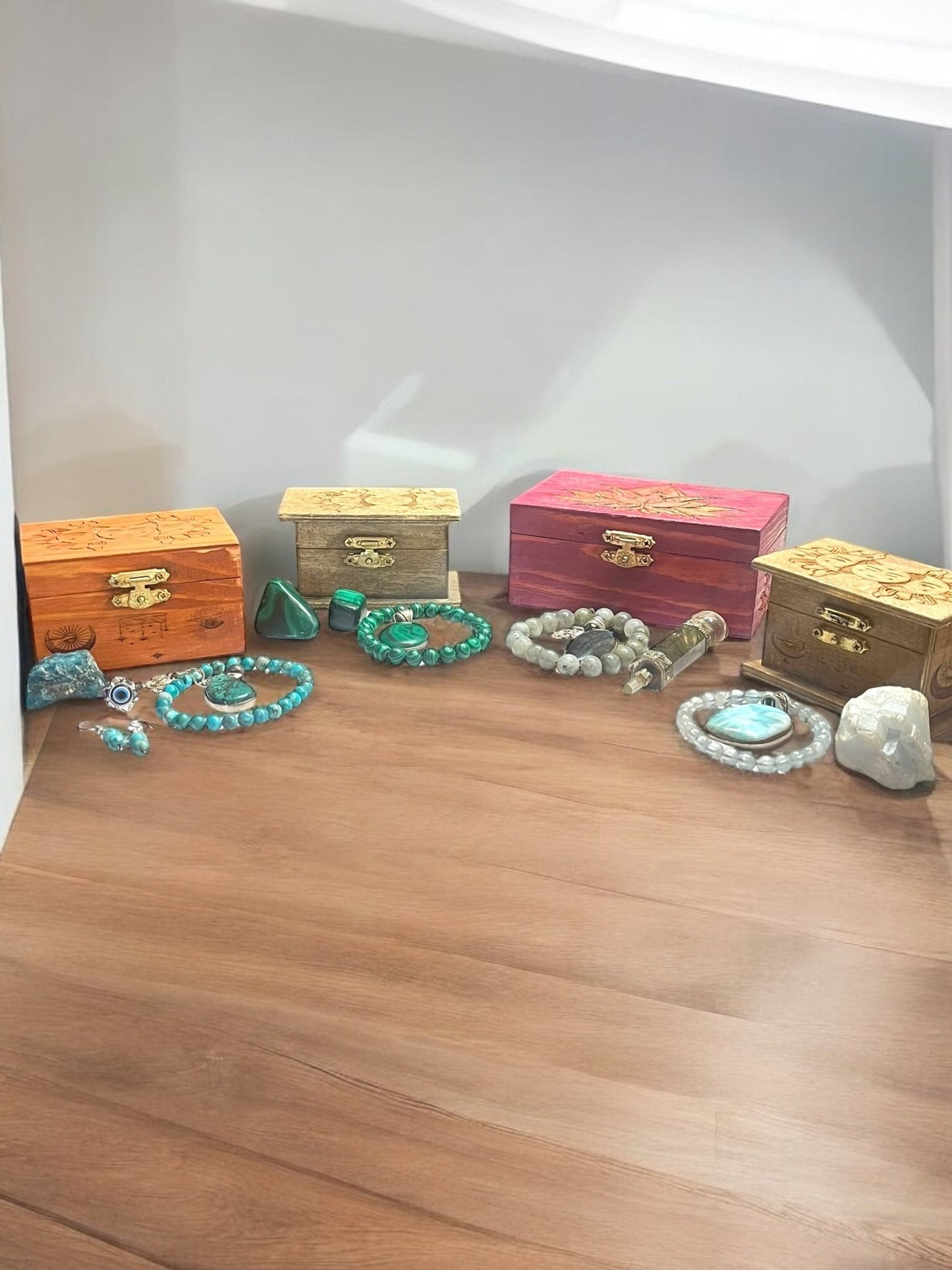 One-of-a-Kind Gemstone Jewelry Box Sets – Limited Edition - JoyfulBliss Co.