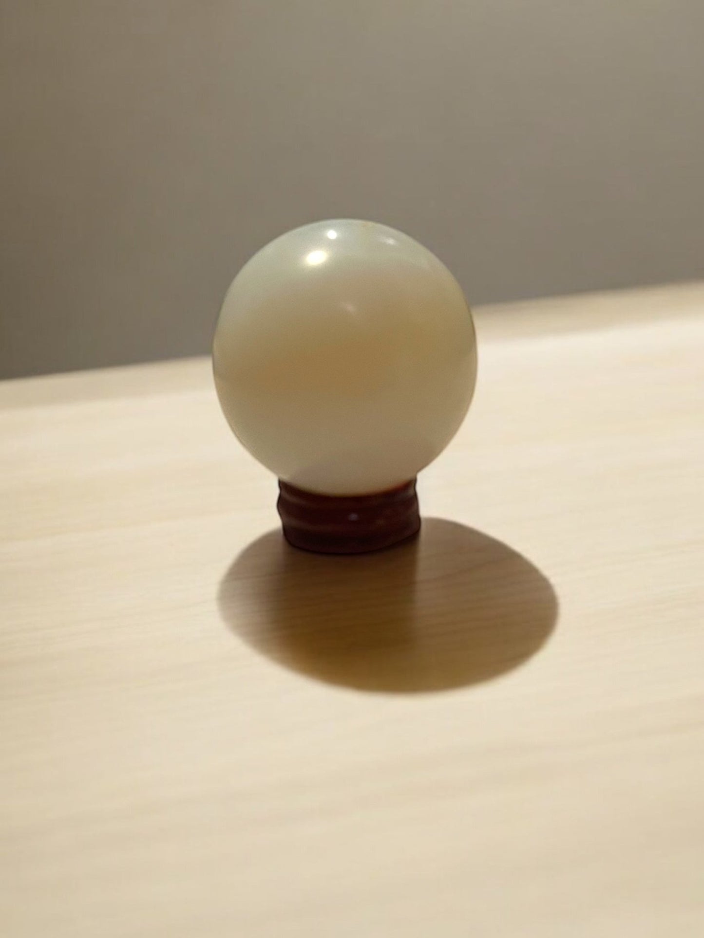 Opalite Crystal Sphere (50mm) with Stand – Ethereal Glow & High Vibration Energy - JoyfulBliss Co.