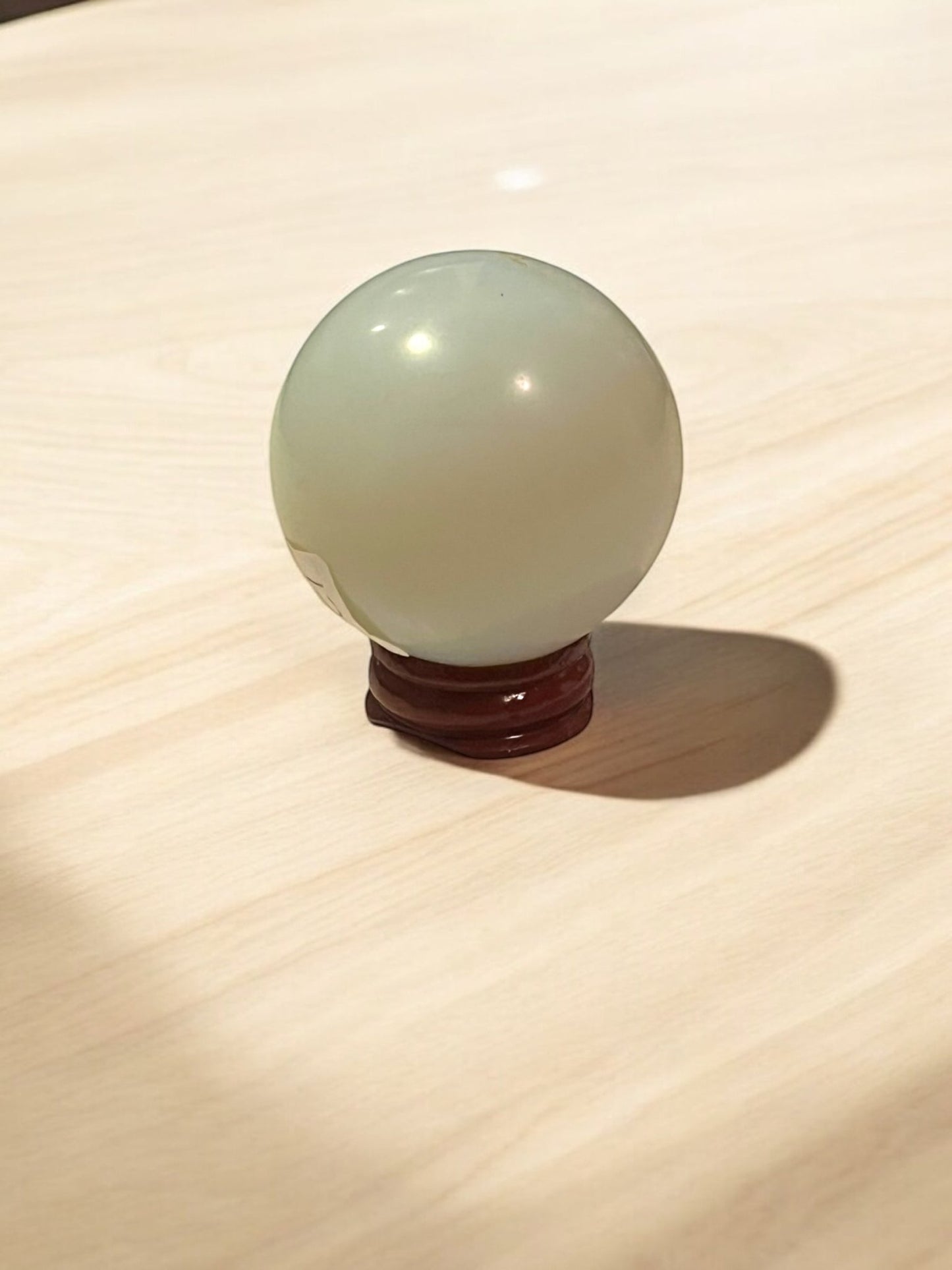 Opalite Crystal Sphere (50mm) with Stand – Ethereal Glow & High Vibration Energy - JoyfulBliss Co.