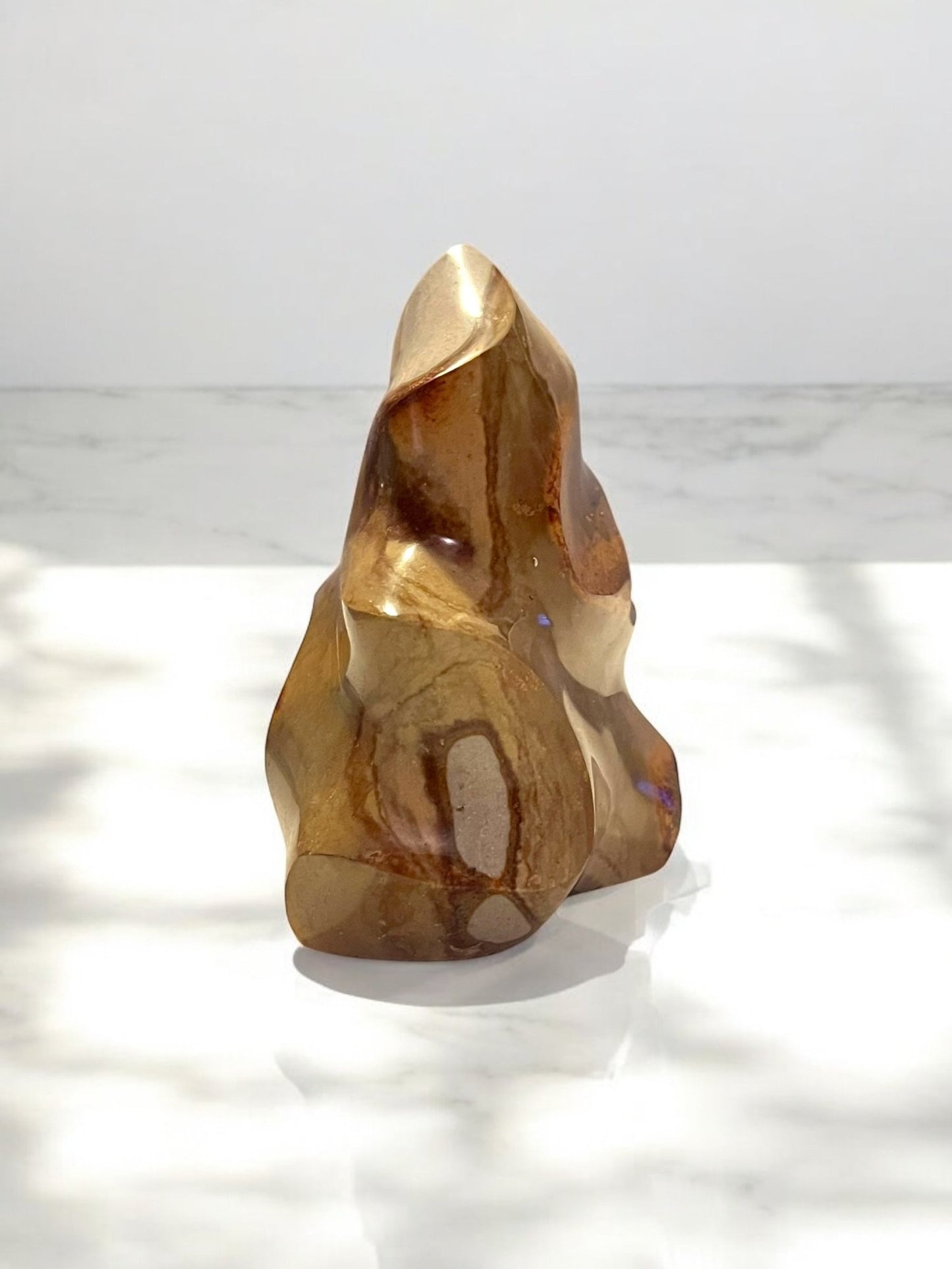 Polychrome Jasper Flame Gemstone – 3.5 x 3 inches - JoyfulBliss Co.