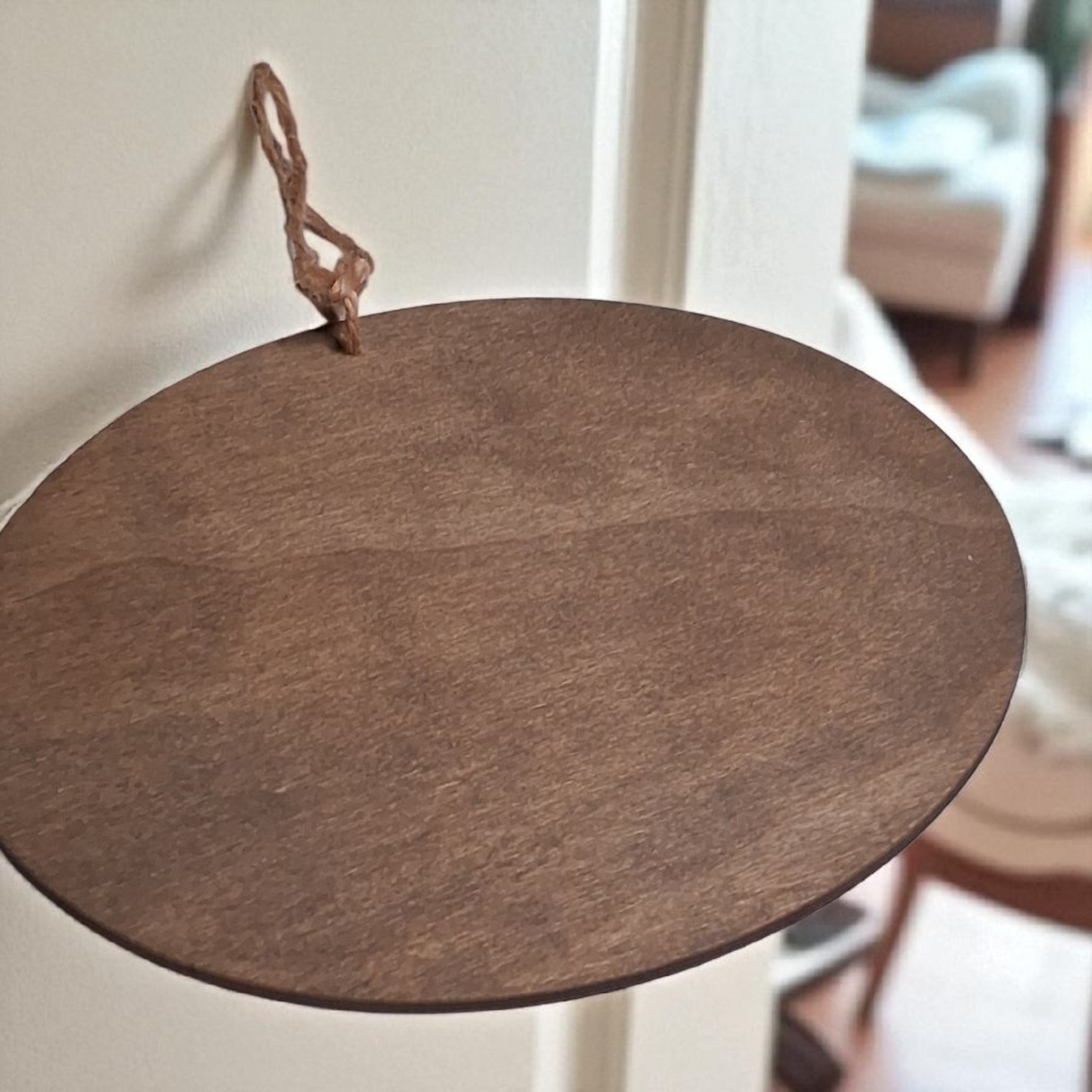 Engraved Wooden Yin Yang Meditation Wall Hanging – 6” Round Spiritual Balance Decor