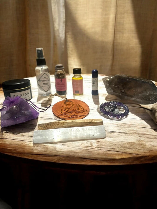 Protection & Deflection Ritual Box – Shield Your Energy + Banish Negativity - JoyfulBliss Co.