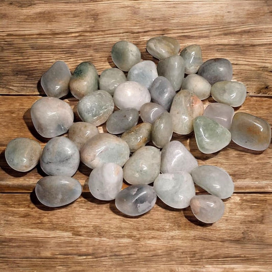 3 Green Aventurine Tumbled Stones – Luck, Abundance, Healing + Gift Bag