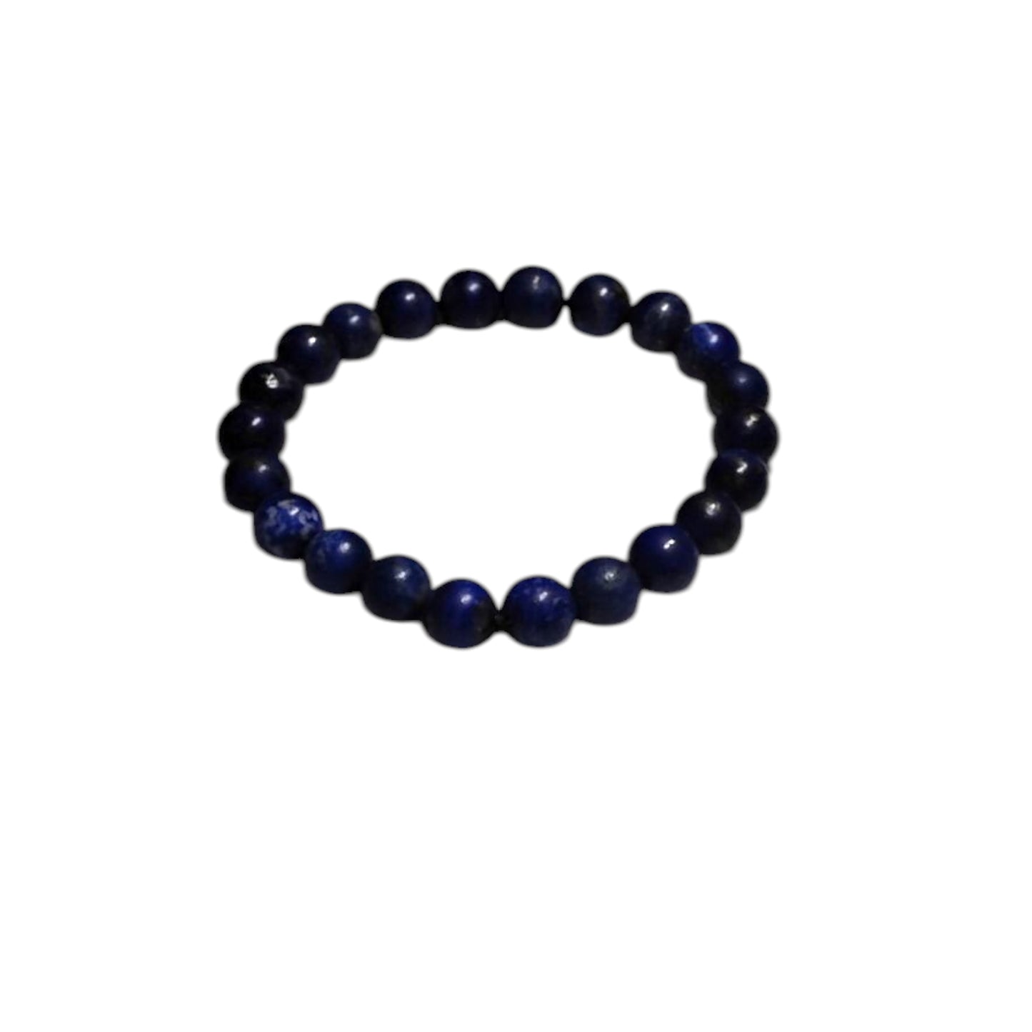 Lapis Lazuli Bead Bracelet with Clear Quartz Tumbled Stone – Healing & Clarity Crystal Set
