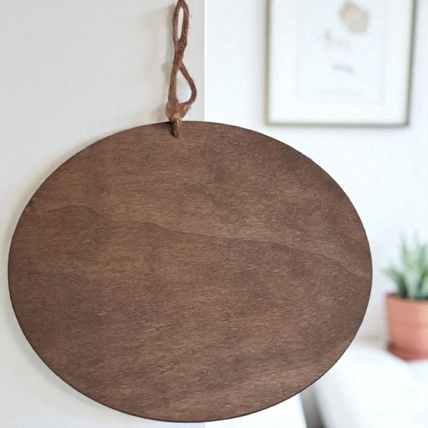Engraved Wooden Yin Yang Meditation Wall Hanging – 6” Round Spiritual Balance Decor