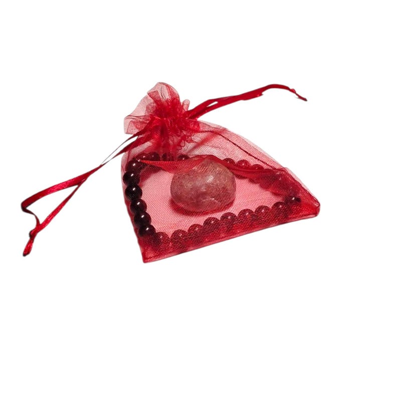 Garnet Beaded Bracelet with Rhodochrosite Stone – Passion, Love & Emotional Healing