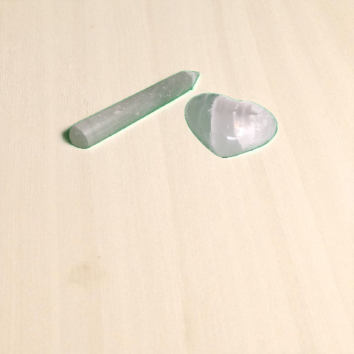 Selenite Point Wand (5") & Selenite Heart (4") – Crystal Healing & Energy Cleansing Set