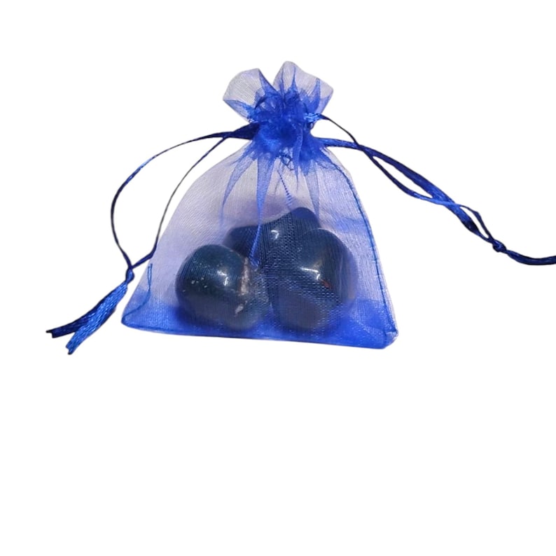 3 Bloodstone Tumbled Healing Crystals - Grounding Energy - Gift Bag Included