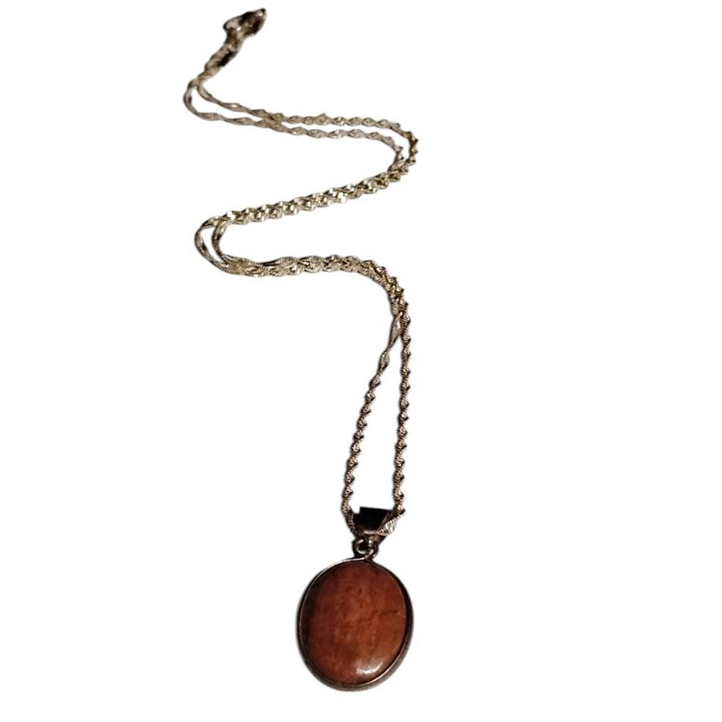 Rhodochrosite Pendant Necklace with Rhodolite Tumbled Stones & Gift Bag Set