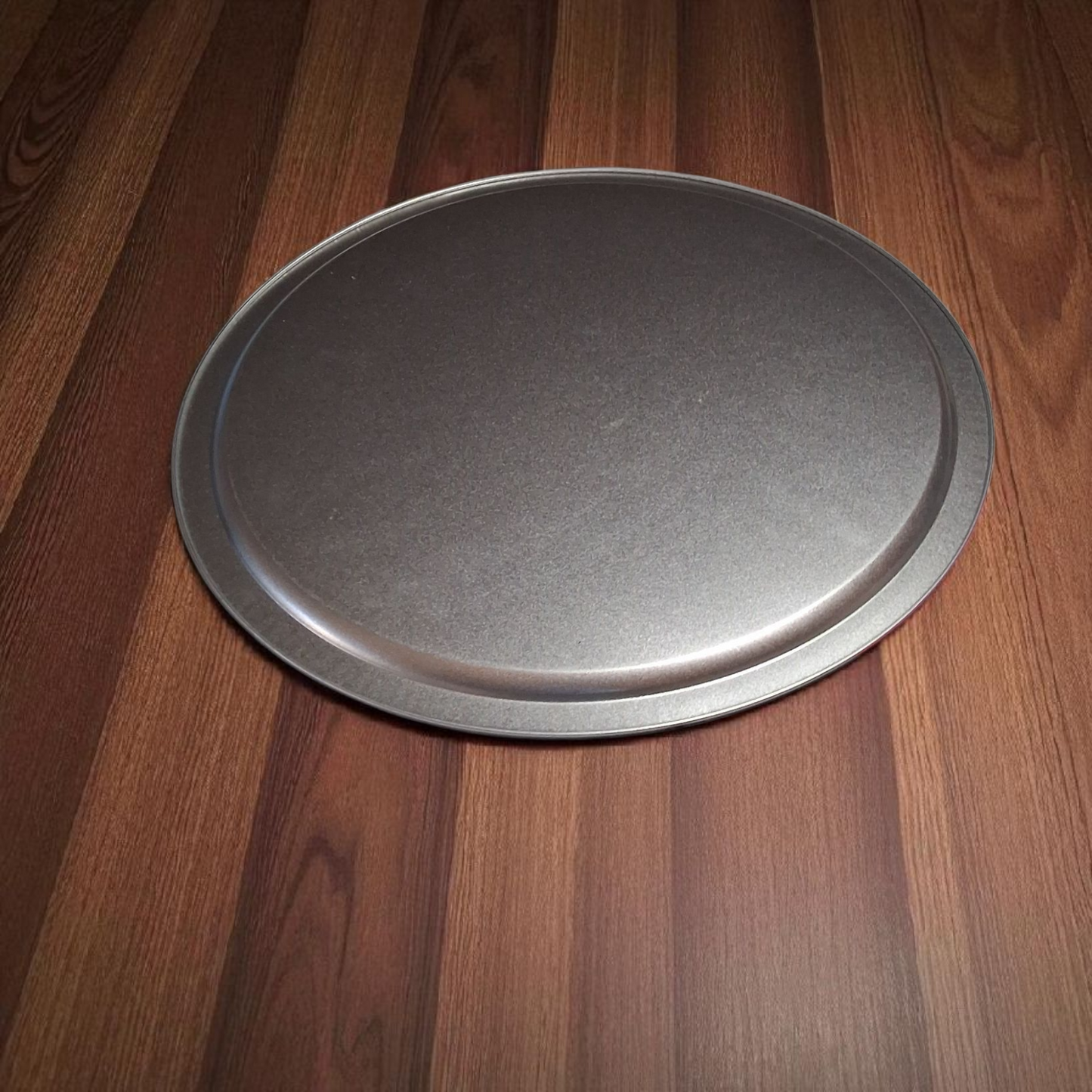 Engraved Silver Tray – 12" Round Decorative Moon Phase & Geometric Altar Plate
