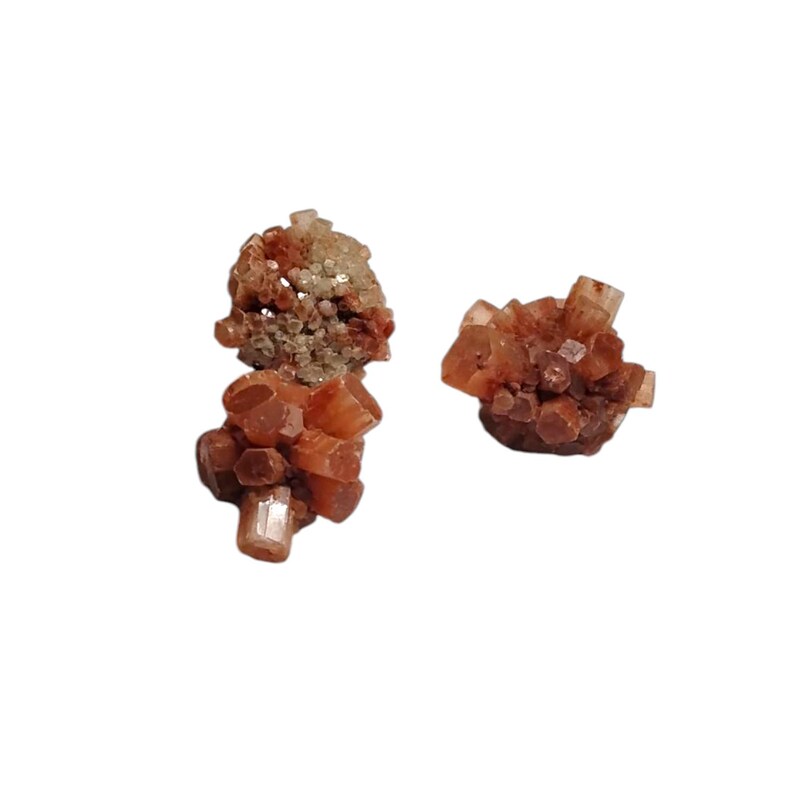 3 Natural Aragonite Heart Clusters Raw Healing Crystals in Gift Bag