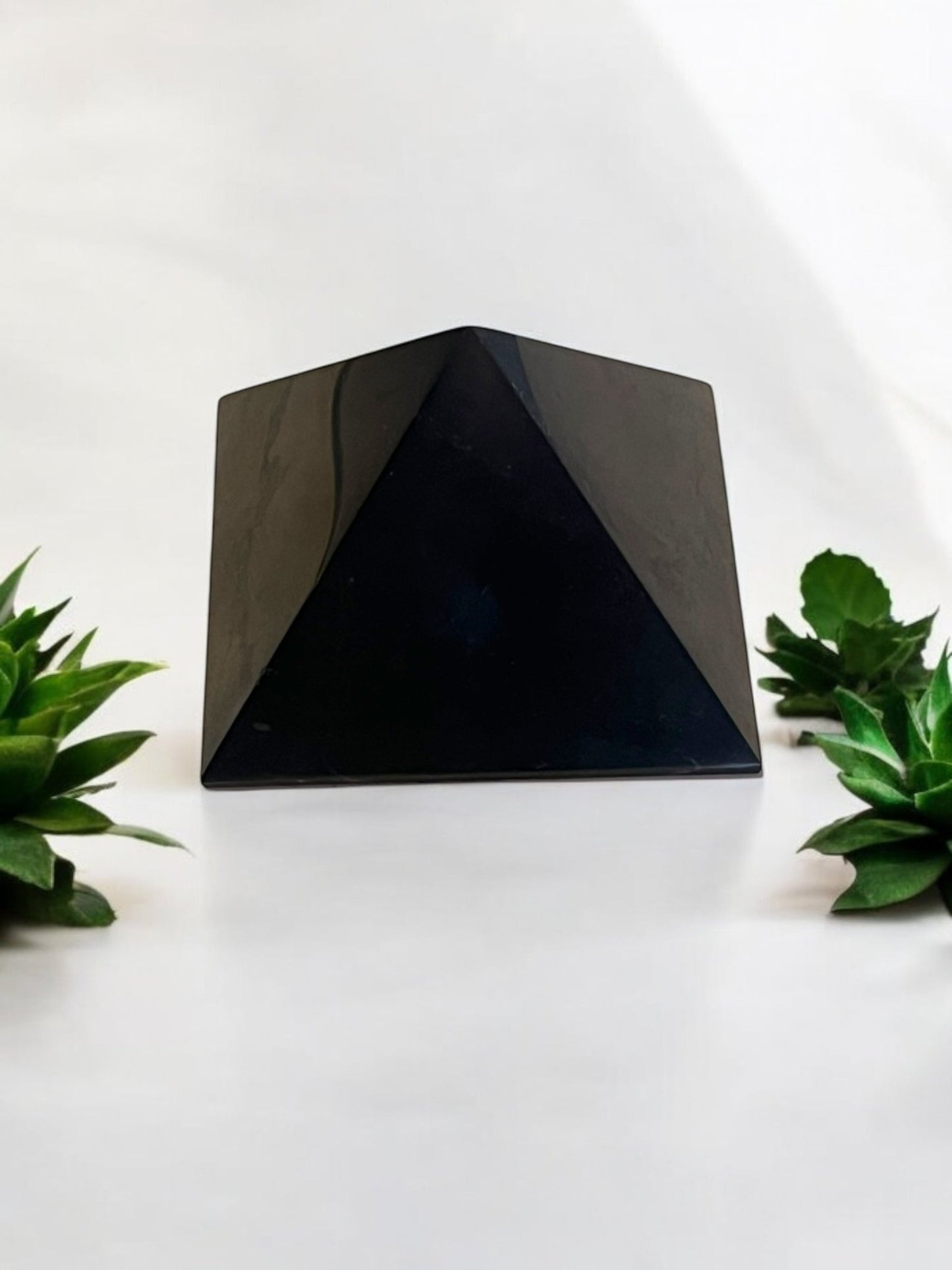Shungite Pyramid Gemstone – 3 x 2 Inches - JoyfulBliss Co.