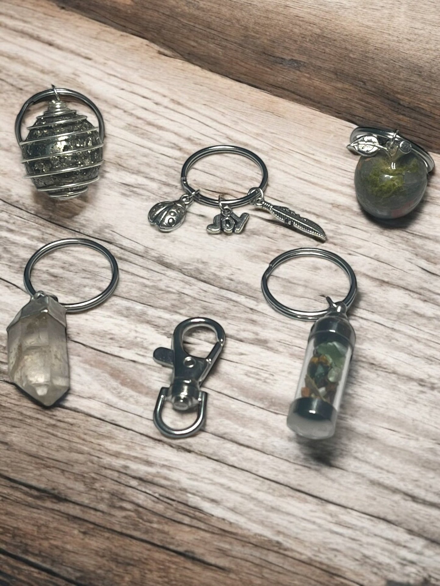 Spiritual Charms & Gemstone Keychain Accessories Sets - JoyfulBliss Co.