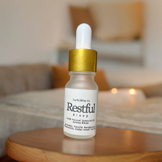 Restful Sleep Essential Oil Blend – Relaxing Night Aroma with Lavender, Vanilla, Chamomile, Sandalwood & Vetiver – Calming Natural Scent