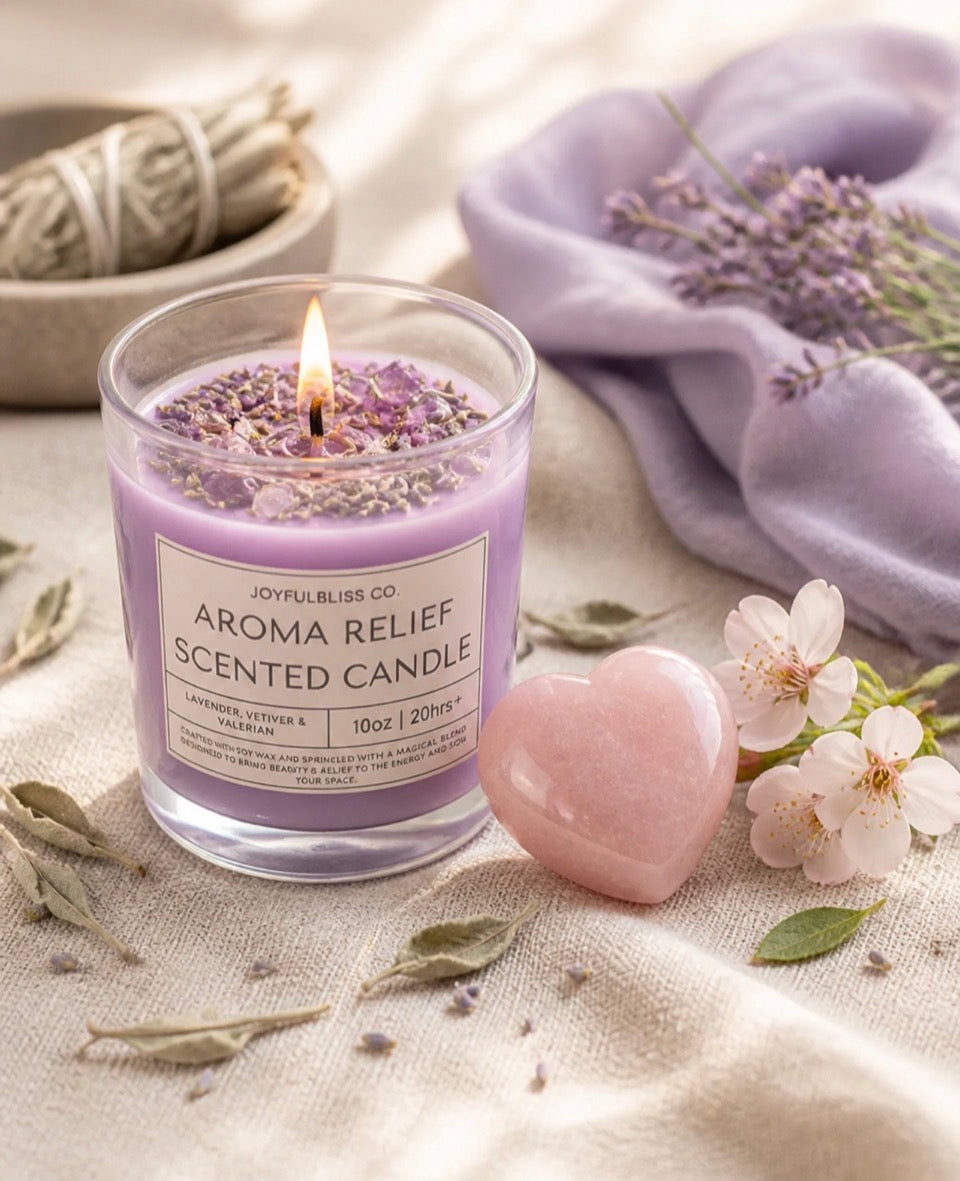 Aroma Relief Scented Candle – 10oz