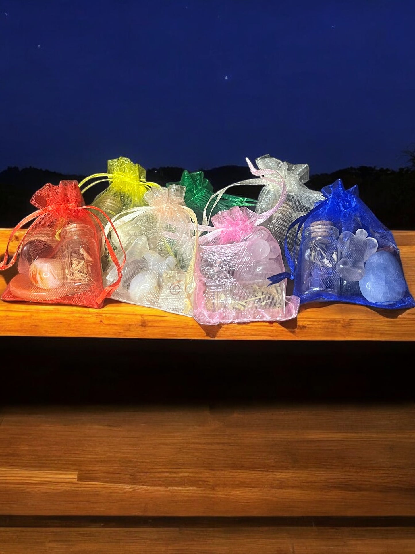 Love & Joy Mojo Bag – Crystal Charm Set for Heart Healing, Self-Love, and Emotional Uplift | Intention-Charged Ritual Kit