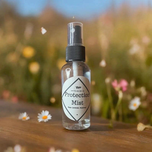 Protection Mist Spray | Sage Lavender Rosemary Energy Shield | Aura & Space Clearing Spray | Essential Oil Mist | JoyfulBliss Co