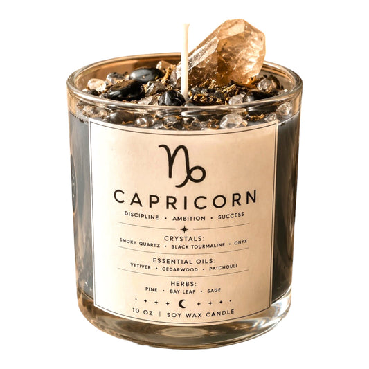 Capricorn Zodiac Energy Alignment 10oz Soy Wax Candle