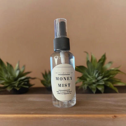 Money Mist Spray for Abundance | Basil Cinnamon Bergamot | Prosperity Room Spray | Wealth Manifestation Mist | JoyfulBliss Co
