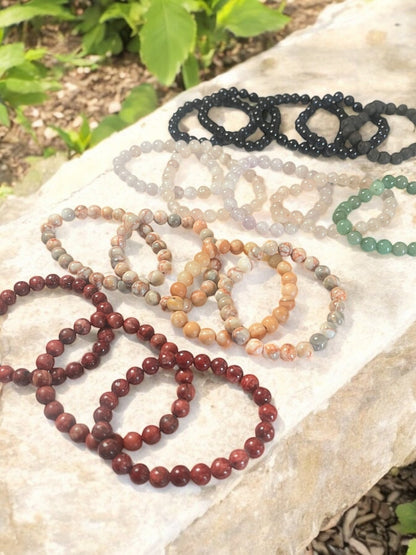 8mm Gemstone Bead Bracelets – 9 Variations for Energy, Balance & Intention - JoyfulBliss Co.