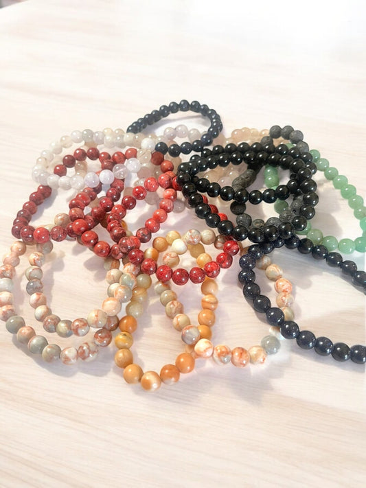 8mm Gemstone Bead Bracelets – 9 Variations for Energy, Balance & Intention - JoyfulBliss Co.
