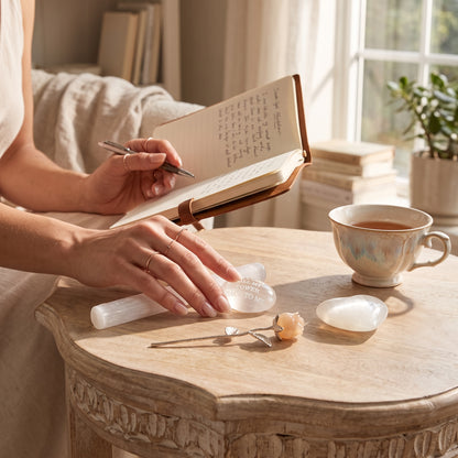 Selenite Self-Love & Energy Cleansing Crystal Gift Set